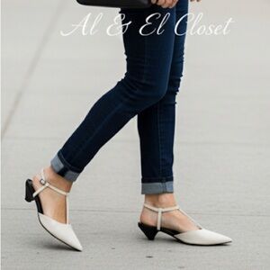 Worthington Rocky Cream Slingback Kitten Heels Vegan Women’s Shoes Size 8 M NWT